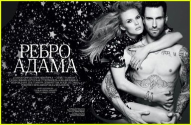 O Adam Levine & η Anne V γυμνοί στο ρώσικο Vogue | Photo 06