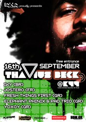 16-09-2011: Thavius Beck @ K44 Poster