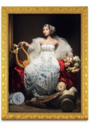 Rococo portrait as Jeanne Becu, Comtesse du Barry.