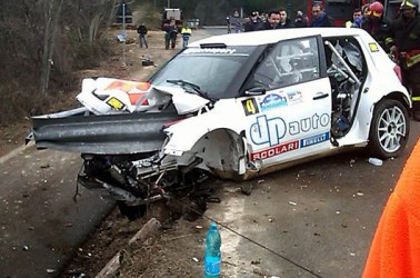 Robert Kubica's Damaged Car