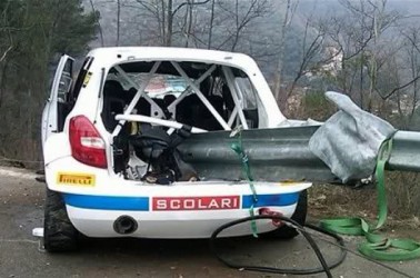 Robert Kubica's Damaged Car
