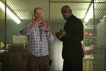 The Avengers [On Set Photos] Director Joss Whedon & Samuel L. Jackson/Nick Fury