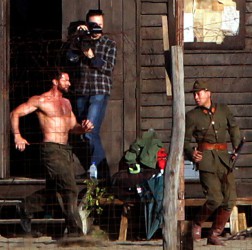 Hugh Jackman seen filming The Wolverine a few days ago in Sydney, Australia